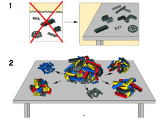 LEGO 8258 instructions page 2 – build guide